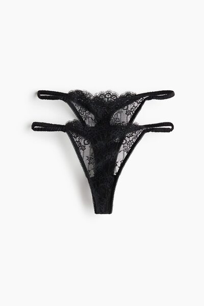 H&M 2'li Dantel Tanga Thong Külot