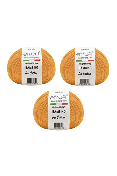 Etrofil Bambino Luxury Cotton Amigurumi Yarn 50 Gr. 3 Pieces 70220