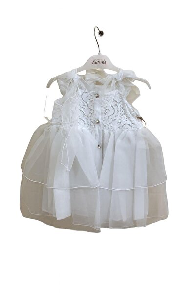 Cumino فستان بناتي مزين بالريش GK2444