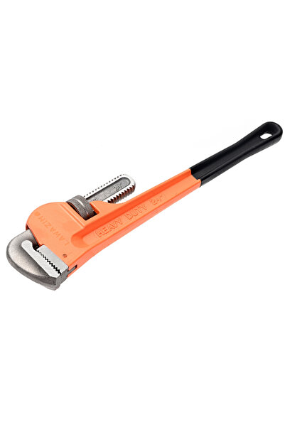 Lawazim مفتاح ربط أنابيب 24 بوصة - مفتاح ربط سباكة قابل للتعديل شديد التحمل، برتقالي اللون