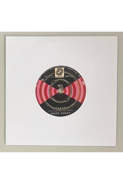 doğanplak Erkin Koray Sevince - Estarabim 45 lik Plak (Orijinal 1975 Dönem Ba...