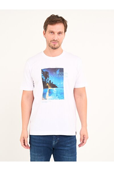 KVL by KENVELO Tricou barbat cu maneca scurta si imprimeu