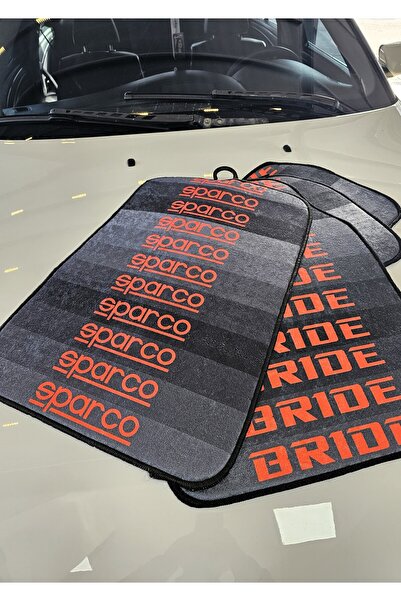 Oto Mutluluk Sparco Desenli Oto Paspas Leke Tutmaz Dekoratif Araç Paspası