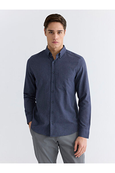 LC Waikiki Standard Fit Long Sleeve Dobby Men's Shirt from Uzg Store for Styl...