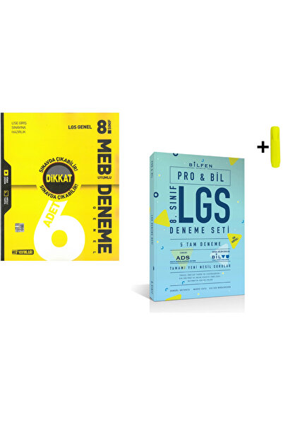 Karma Kitaplar Hız Ve Bilfen 8. Sınıf LGS Genel Deneme Yeni