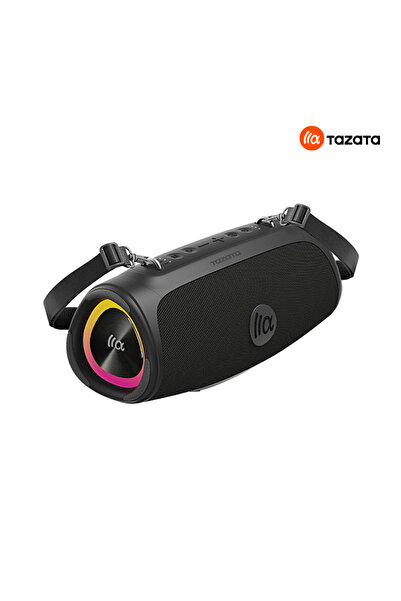 Tazata BoomBlast Mini Bluetooth Hoparlör - Siyah - 60W IPX7, 10 Saat Şarj, Po...
