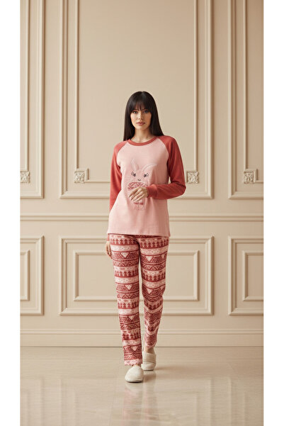 BERAUNDERWEAR طقم بيجامة بولار، طقم بيجامة لعيد الميلاد، طقم بيجامة شتوية، طق...