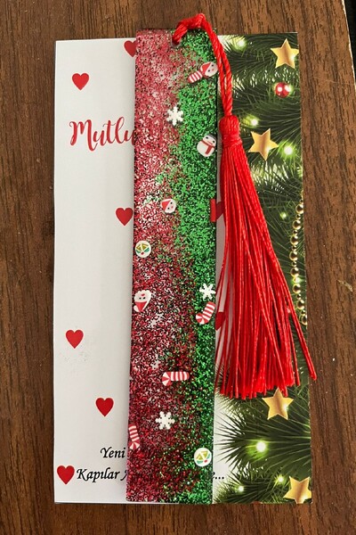 Naz Epoksi Yılbaşı Temalı Kitap Ayracı