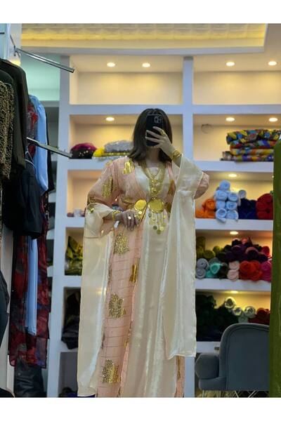 SOLİN YÖRESEL Kadın Yöresel Düğünlük Kaftan Abiye Elbise(Görseldeki aksesuarl...