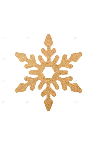 MASİKU Yılbaşı Süsü Ham mdf Yıldız 10'lu Paket 3 cm