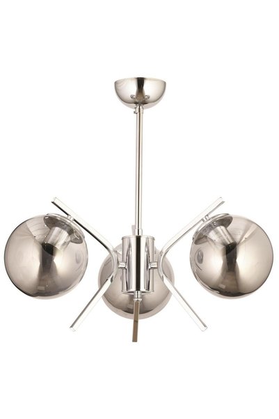 Avonni Şeffaf Modern Avize E27 36W 47cm Metal Krom Avonni-FZ-7392-3K