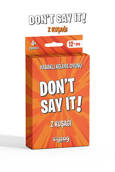 Zigzag Don't Say It! - Z Kuşağı | Yasaklı Kelime Oyunu