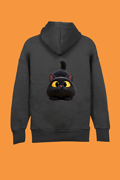 California ST 100% Cotton Custom Design Cat Printed Men Oversized Sweatshirt