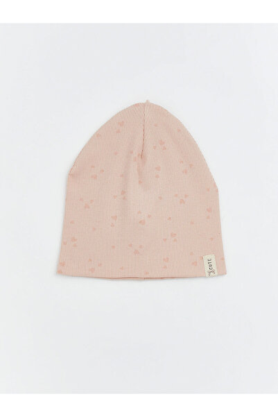 LC Waikiki Rmz Gi̇yi̇m Farkiyla Printed Baby Girl Beanie