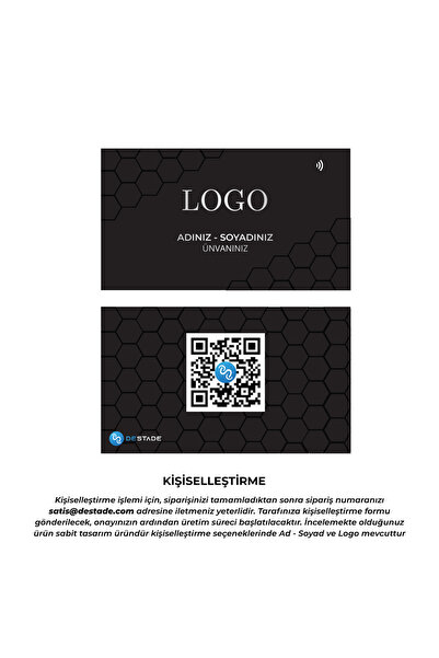 Destade NFC ve QR Kod Özellikli Temassız Dijital Kartvizit