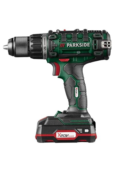 PARKSIDE Set complet de masina de insurubat si gaurit PABS 20-LI G8, cu 2 acumulatori, 1 incarcator