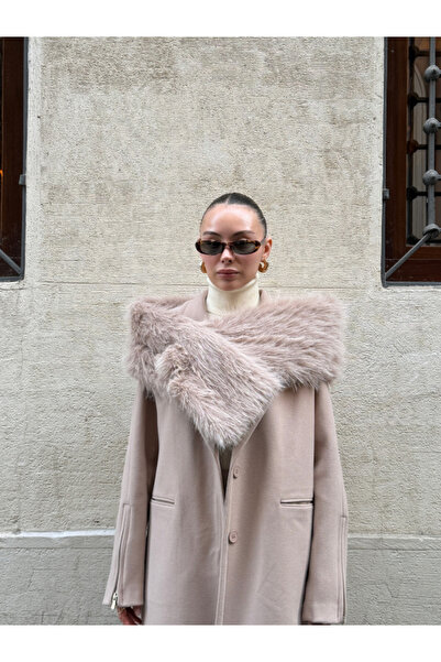 thelowely VİZON SUNİ KÜRK ATKI