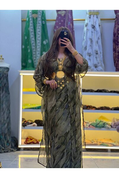 SOLİN YÖRESEL Kadın Yöresel Düğünlük Kaftan Abiye Elbise(Görseldeki Aksesuarlar Dahil Değildir)