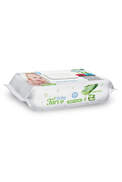 Baby Turco 6 قطع مناشف سوفت كير المبللة بالصبار 90 قطعة