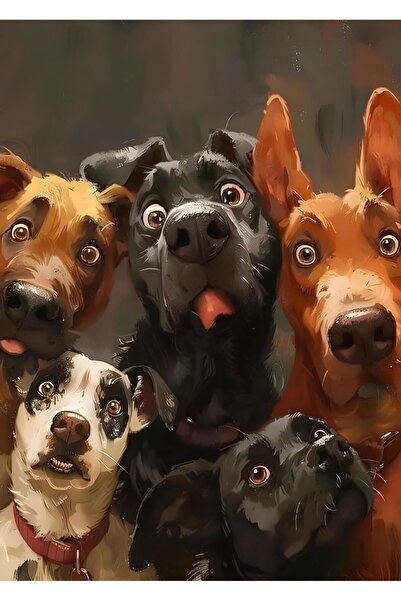 begovart لغز خشبي (MDF) مكون من 120 قطعة على شكل كلاب ملونة لطيفة تلتصق بالسان