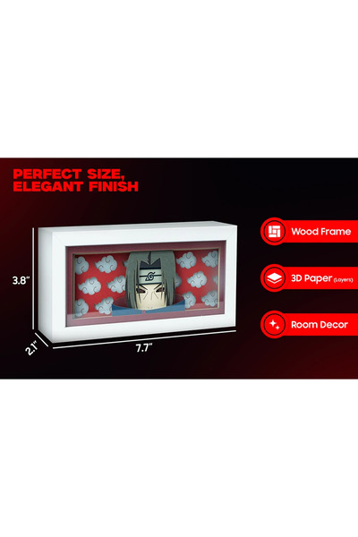 ANIME Itachi LED Light Box – Uzaktan kumandalı RGB Işıklı Çok Modlu Masa ve Gece Lambası ve Oda Dekoru