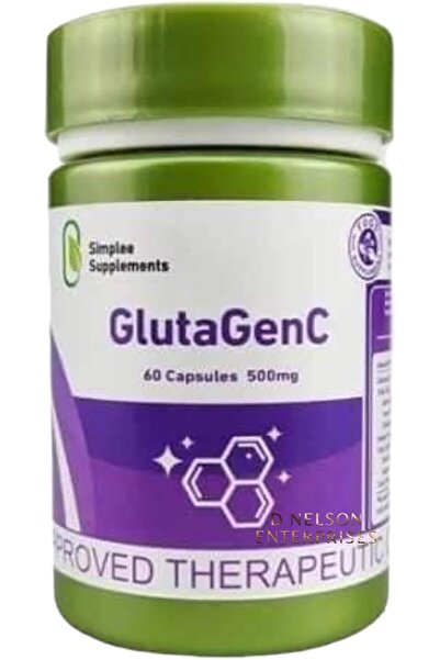 GLUTA C مكملات كيرفي سيمبلي جلوتاجين سي، 500 ملغ، 60 كبسولة
