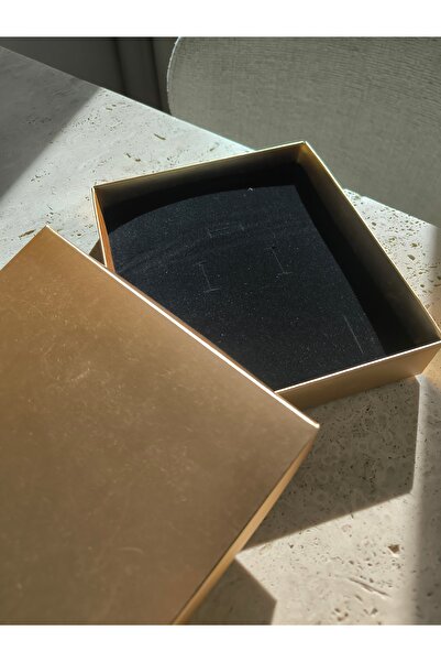 İstoria Bridal Gold Takı Kutusu, Kraft Kolye Seti Kutusu, Süngerli Takı Kutus...