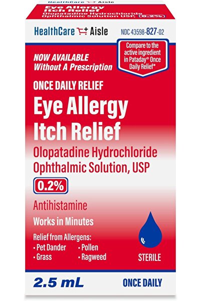 HEALTHCARE هيلث كير آيل - محلول أولوباتادين العيني بتركيز 0.2%، 2.5 مل، لعلاج حكة حساسية العين