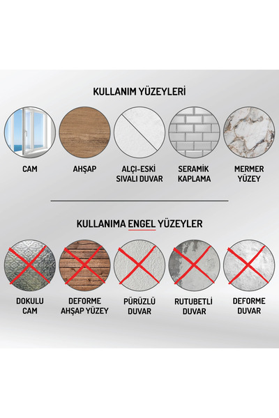 Farklı Bi Kağıt 1 adet 40x50 Şeffaf Statik Sihirli Tahta