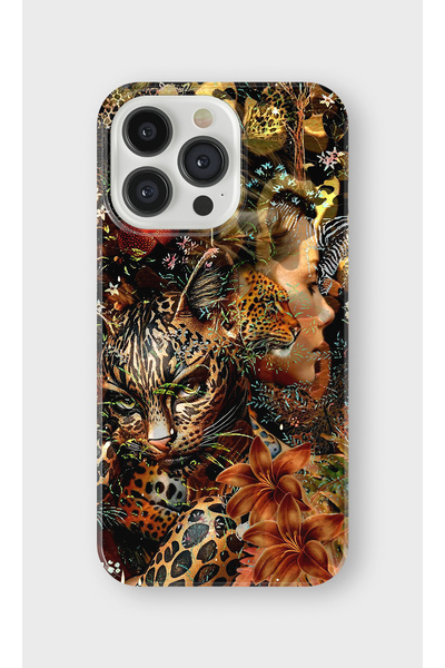 lelia حافظة هاتف شفافة متوافقة مع آيفون 15 برو مطبوع |   المجموعة: وايلد سبير...