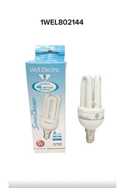 WELL ELECTRIC WELL 8w 220v E14 SUP 3U Capsule, 5 pieces