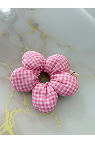Louen lucie Fluffy Daisy Scrunchie Rubber Hair Tie