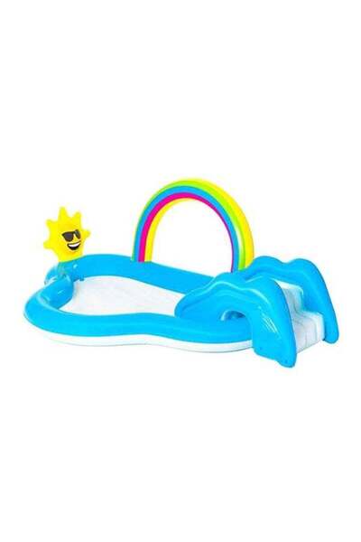 BESTWAY Rainbow N’ Shine Pool And Play Centre 257x145x91cm