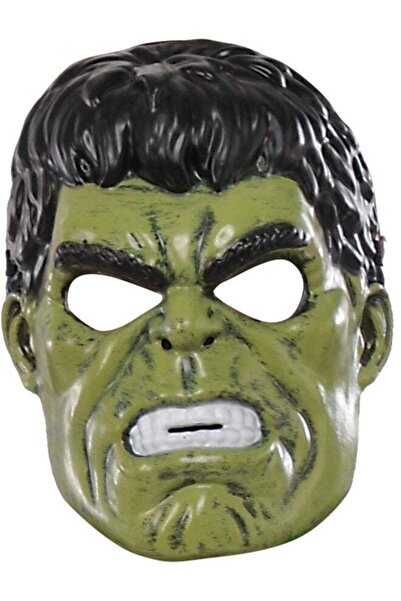 Rubies Official Marvel Hulk 1/2 Mask for Kids - Green Superhero Face Mask with Elastic Strap, Ages 4+