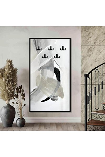 designadv لوحات علاقات للملابس للضيوف - ايطار ابيض