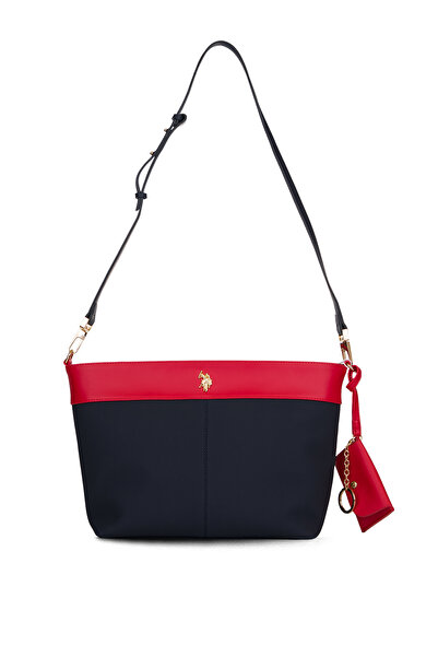 U.S. Polo Assn. Geantă de umăr pentru femei Albastru Marin-Roșu Us26277