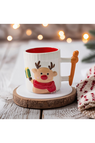 Aryıldız Joyful Geyik Figürlü Kupa 388 ml