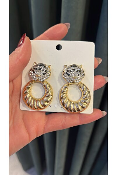 gozdeasutayaccessory Lion Stone Earrings
