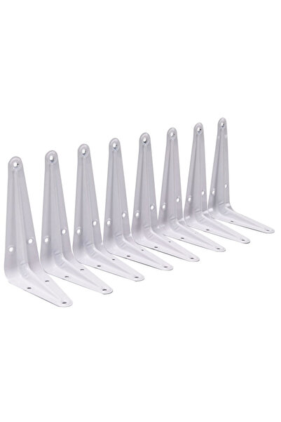Lawazim Shelf Bracket Set 8pcs 3x4inch - L-Shaped Wall Mount Shelf Support wi...