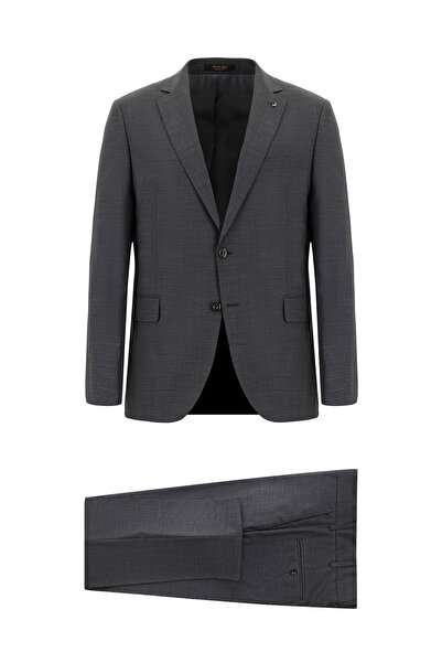 Abdullah Kiğılı 7 Drop Super Slim Fit Extra Slim Fit Wool Classic Pattern Suit