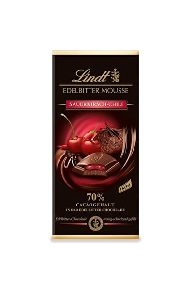 Lindt Ciocolata Mousse cu visine si Chili 70% Cacao 150 g