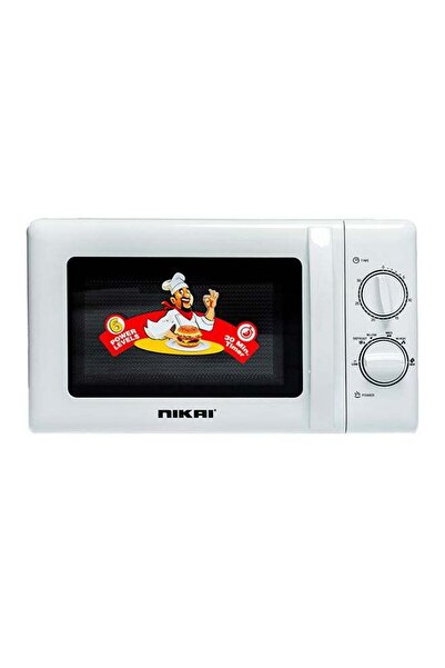 Nikai 20L Microwave Oven 700W, 6 Power Levels, Defrost, 0-30 min Timer, Pull ...