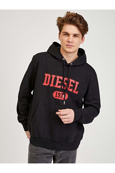 Diesel Black Hoodie (SUNICE-3575098) Men