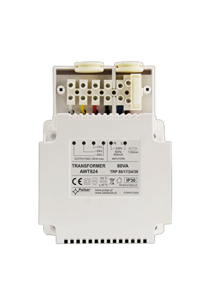 Pulsar Transformer 80VA - 17V/24V/30V, thermal protection, AWT824