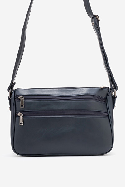 Dericlub 2108 Real Leather Women's Crossbody Bag Dark Blue