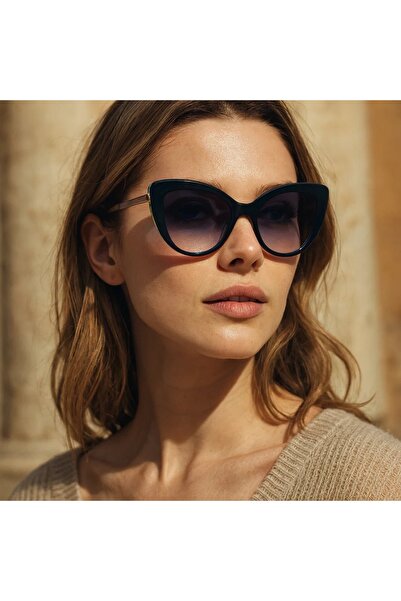 Emilio Pucci Cat-eye sunglasses with gradient lenses, Gold,