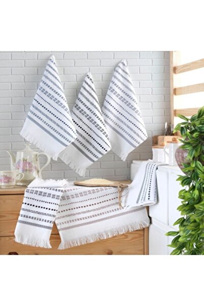 Şaheser Set of 6 kitchen towels, 100% cotton, 40x60 cm, Saheser, Tivoli