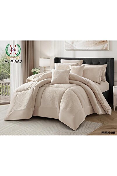 ALMIAAD Double bed quilt set, 8 pieces, soft winter velvet, heavy, embossed p...