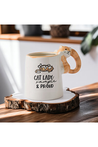 Aryıldız Tails Lady Kedi Figürlü Kupa 545 ml
