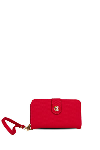 U.S. Polo Assn. A. Geantă portofoliu roșie pentru femei Usc26354